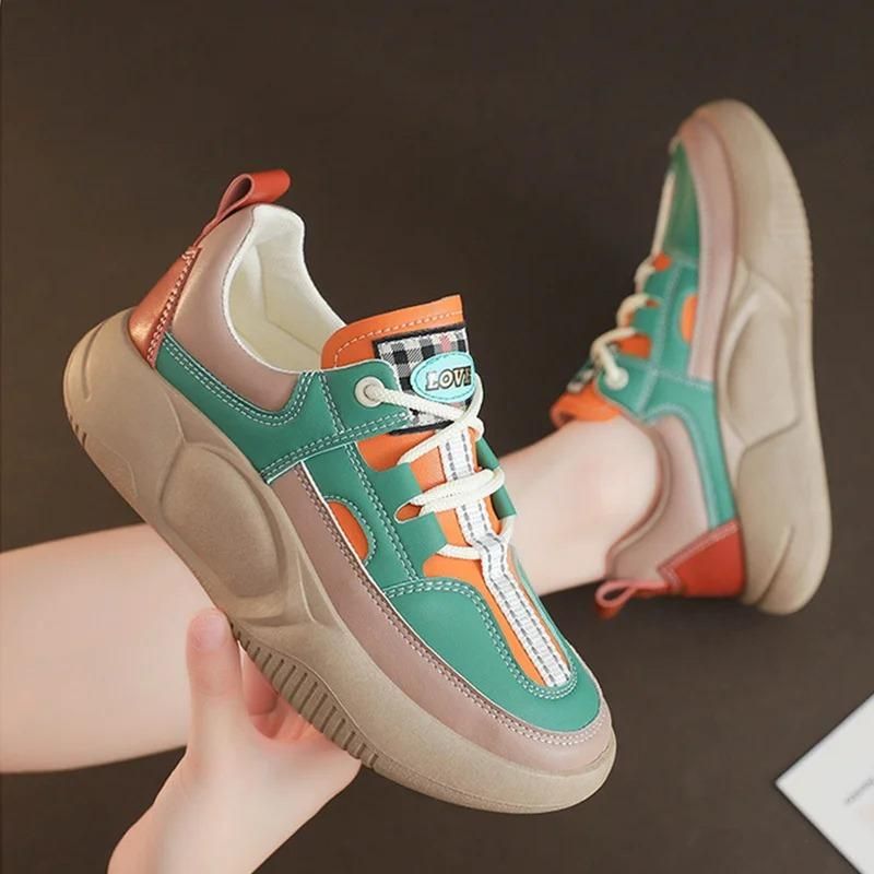 Women's Colorblock Lace Up Shoe