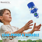 allKidz® Kids Robot Water Bottle for School – 316 Stainless Steel Insulated Sipper Bottle with Strap | Leakproof, BPA-Free, Hot & Cold | 450ml (Boys & Girls)
