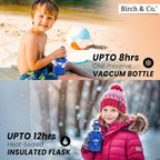 allKidz® Kids Robot Water Bottle for School – 316 Stainless Steel Insulated Sipper Bottle with Strap | Leakproof, BPA-Free, Hot & Cold | 450ml (Boys & Girls)